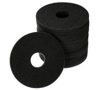 Treela Bar Rimmer Sponges Replacement Glass Rimmer Sponges Margarita Salt Rimmer Sponges Cocktail Glass Rimmer Sponges for Lime Juice, Black(16 Pieces)