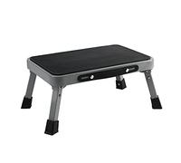 TreeLen 1-Step 330lbs Capacity Folding Metal Step Stool, Portable Step Ladder, Non-Slip, Sturdy