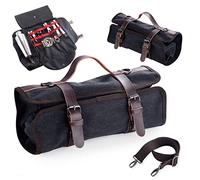 TREELF 13-Pieces Portable Bartender Bag Travel Bartender Bag Canavs Bar Kit Bag for Carrying Bar Tools Perfect Storage,Travel Bar Set for Home Cocktail Making, Work, Parties, Camping (Bag with Tools)