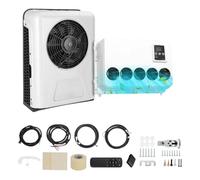 Treeligo 12V 24V 10500btu Electric Car Split Air Conditioner Parking Air Conditioning Compatible Compatible for RV Truck Tractor Camper Van Motorhome(A Set of AC 12V)