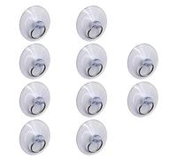 TREELY 10Pcs Suction Cup with Rings, 50mm Clear Suction Cup Sucker for Window Wall Hook Hanger