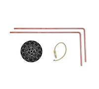 TREEMAISON Copper Dowsing L Rods Pair | Aura Energy Checker | Vastu, Feng Shui, Reiki, Divining Rods for Dowsing & Question Answering
