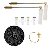 TREEMAISON CORONATING Homes Full Brass Dowsing L Rods Pair with White Plastic Handle for Aura Energy Checker, Vastu, Feng Shui, Reiki, Dowser Master Divining Rods