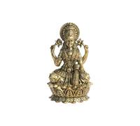 TREEMAISON CORONATING Homes Vastu Brass Laxmi Idol |Weight-84gm Approx |Size-8cm Approx |Brass Murti for Home & Office Décor |Decorative Showpiece Statue | Pack of 1