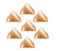 TREEMAISON Pure Copper Hollow Curve Pyramid | 2 inch |Pack of 7 | Boost Positive Energy for Vastu | Energy for Vibrations at Home, Office | Powerful Positive Energy Remedies | Health & Wealth Benefits