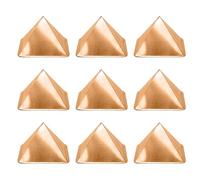 TREEMAISON Pure Copper Hollow Curve Pyramid | 2 inch |Pack of 9 | Boost Positive Energy for Vastu | Energy for Vibrations at Home, Office | Powerful Positive Energy Remedies | Health & Wealth Benefits