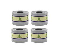 TREEMAISON STAINLESS-STEEL Strip Vastu Remedy for Entrance, Maha Vastu Remedy for Toilet Correction and Zone (Stainless-Steel, 8 FEET, 25 MM WIDHT, 0.2MM GAUGE) (Pack of 4)