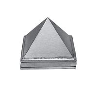 TREEMAISON Three Layer Zinc Pyramid | 3 Inch Multilayer Pyramid for Positive Energy | Vastu Remedy for Home & Office | Maha-Vastu Remedy