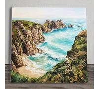 Treen Cliffs Ceramic Picture Tile Artwork By Judith Yates Hanging Wall Art Home Décor