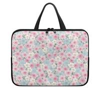 Treer 10-17Inch Laptop Bag, Japanese Style Tote Bag for Women Men, Waterproof Laptop Case with Zippered, Scratch and Dust Resistant Computer Sleeve for Business,Office,School (Floral,12 inch)