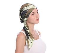 Treer 1pcs Polyester Durag for Men Women, Solid color Long Tail Durag Headwraps Unisex Sport Cap Pirate Bandanas Turban for 360 Waves (One size,green)