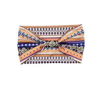 Treer 2/4/6 Pieces Wide Headbands for Women, Retro Bohemian Headbands for Ladies Hair Wide Fabric Non Slip Elastic Head Band for Washing Face Stretchy Hair Band (Coffee,2 Pieces)