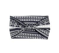 Treer 2/4/6 Pieces Wide Headbands for Women, Retro Bohemian Headbands for Ladies Hair Wide Fabric Non Slip Elastic Head Band for Washing Face Stretchy Hair Band (Black,2 Pieces)