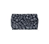 Treer 2/4/6 Pieces Wide Headbands for Women, Retro Paisley Headbands for Ladies Hair Wide Fabric Non Slip Elastic Head Band for Washing Face Stretchy Hair Band (Black 2,6 Pieces)