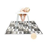 Treer Baby Splat Floor Mat for Under High Chair, Highchair Splash Mat Waterproof Spill Mat Anti Slip Baby Feeding Mat/Weaning Mat/Messy Mat for Dropped Food Art Crafts Play Time (E - 130x130cm)