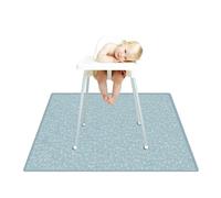 Treer Baby Splat Mat for Under High Chair, 51" Highchair Splash Floor Mat Waterproof Anti Slip Washable Cute Print Spill Mat/Weaning Mat/Messy Mat/Play Mat/Tablecloth/Picnic Mat (Comics)