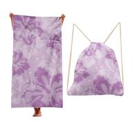 Treer Beach Towel That Turns Into a Bag, 3D Large Microfibre Beach Towels for Adults 2 in 1 Lightweight for Sun Loungers, Travel, Summer, Swimming, Gym, Sports, Yoga (Tie-dye 4,90 * 180cm)