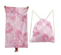 Treer Beach Towel That Turns Into a Bag, 3D Large Microfibre Beach Towels for Adults 2 in 1 Lightweight for Sun Loungers, Travel, Summer, Swimming, Gym, Sports, Yoga (Tie-dye 2,80 * 160cm)