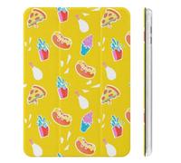 Treer Case for iPad Mini 7 (A17 Pro) 2024 / iPad Mini 6 (2021) with Pencil Holder, Food Printed Protective Case with Stand Function, Shell Smart Cover with Auto Wake/Sleep (Sausage Bread)