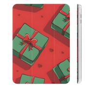 Treer Case for iPad Mini 7 (A17 Pro) 2024 / iPad Mini 6 (2021) with Pencil Holder, Protective Case with Stand Function, Shell Smart Cover with Auto Wake/Sleep (Red green gift)