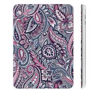 Treer Case for iPad Mini 7 (A17 Pro) 2024 / iPad Mini 6 (2021) with Pencil Holder, Protective Case with Stand Function, Shell Smart Cover with Auto Wake/Sleep (nordic paisley2,8.3in)