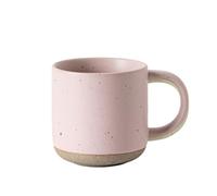Treer Ceramic Coffee Cup, Coffee Cups Coffee Mug with Handle 150 ml/5 oz Stoneware Coffee Cup Cappuccino Cup Tea Cup, Gifts for Valentines Mothers Day Friend Teacher Birthday (Pink,1 Piece)