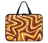 Treer Colorful Geometry Laptop Bag,10-17Inch Tote Bag for Women Men,Waterproof Laptop Case with Zippered,Scratch and Dust Resistant Computer Sleeve for Business,Office,School (Yellow,17 inch)