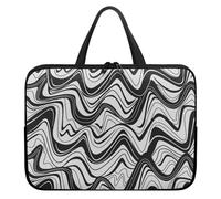 Treer Colorful Geometry Laptop Bag,10-17Inch Tote Bag for Women Men,Waterproof Laptop Case with Zippered,Scratch and Dust Resistant Computer Sleeve for Business,Office,School (Gray,12 inch)
