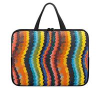 Treer Colorful Geometry Laptop Bag,10-17Inch Tote Bag for Women Men,Waterproof Laptop Case with Zippered,Scratch and Dust Resistant Computer Sleeve for Business,Office,School (Colorful 2,17 inch)
