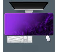 Treer Colorful Graffiti Mouse Mat, Large Mouse Mat, Mouse Pad with Non-Slip Base, Gaming Mouse Pad with Sewn Edges, Mousepad Suitable for Office and Home (Dark Purple,700x300mm)