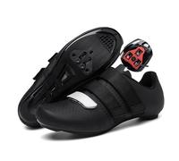 Treer Cycling Shoes Mens and Womens, 3.5-12 UK Size Road Bikes Mountain Bikes Cycle Trainers Shoes Look SPD Cleats Unisex Men Women Spin Bike Indoor Outdoor (Black,10.5)