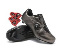 Treer Cycling Shoes Mens and Womens, 4-13 UK Road Bikes Mountain Bikes Cycle Trainers Shoes Look SPD Cleats Unisex Men Women Spin Bike Indoor Outdoor (Brown,9.5)