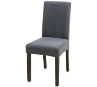 Treer Dining Chair Covers Set of 2 4 6 8, Stretch Chair Covers for Dining Room Washable Removable Soft Elastic Slipcovers Seat Protector for Kitchen Dining Room (Corn Velvet - Dark Grey,6)