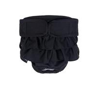 Treer Dog Nappies Female, Soft Absorbent Pet Diapers Breathable Comfortable Puppy Sanitary Pants S-XXL Durable Washable Period Pants for Pet Incontinence/Long Travels (XXL,black)
