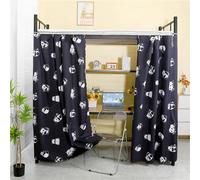 Treer Dormitory Bunk Bed Curtain, Blackout Curtains Students Dorm Bed Canopy Privacy Curtain for Girls Sleeper Bunk Dustproof Bed Shading Curtains (1.5M x 2.2M(1 Piece),Panda)