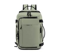 Treer EasyJet Cabin Bags 43x31x20 Travel Backpack Cabin Bag Solid Color Carry on Water Resistant Hand Luggage for Airplanes, Multiple Pockets Rucksack for Men and Women (Green,43x31x20cm)