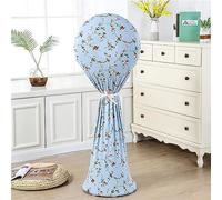 Treer Fan Dust Cover, Dustproof Electric Fan Cover Washable All Inclusive Fan Cover Moisture-Proof Protective Cover for Standing Round Floor Fans (Scandinavian,Vertical(35-55cm))