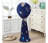 Treer Fan Dust Cover, Dustproof Electric Fan Cover Washable All Inclusive Fan Cover Moisture-Proof Protective Cover for Standing Round Floor Fans (Astronauts,Vertical(35-55cm))