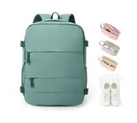 Treer for Ryanair Cabin Bags 40x30x20 Underseat Cabin Bag, Water-Resistant Travel Backpack Carry Ons Hand Luggage Backpack, Multiple Pockets, Solid Color (Green 08)