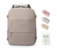Treer for Ryanair Cabin Bags 40x30x20 Underseat Cabin Bag, Water-Resistant Travel Backpack Carry Ons Hand Luggage Backpack, Multiple Pockets, Solid Color (Khaki 08)