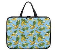 Treer Fruit Pattern Laptop Bag, 10-17Inch Tote Bag for Women Men, Waterproof Laptop Case with Zippered, Large Scratch and Dust Resistant Computer Sleeve for Business, School (Banana,13 inch)