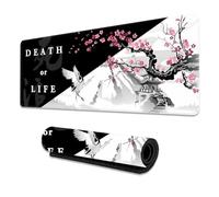 Treer Gaming Mouse Pad PC Office Ink Painting Keyboard Mat Extended Large Desk Mat Computer Mouse Mat, Mousepad Non-Slip Stitched Edge for Home Office Work (210 * 260 * 3mm,Style F)