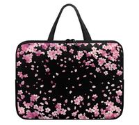 Treer Japanese Style Laptop Bag,10-17Inch Tote Bag for Women Men,Waterproof Laptop Case with Zippered,Scratch and Dust Resistant Computer Sleeve for Business,Office,School (Sakura 4,15 inch)