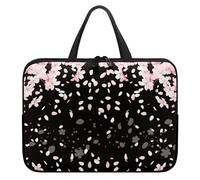 Treer Japanese Style Laptop Bag,10-17Inch Tote Bag for Women Men,Waterproof Laptop Case with Zippered,Scratch and Dust Resistant Computer Sleeve for Business,Office,School (Black,17 inch)