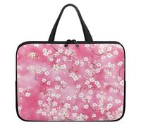 Treer Japanese Style Laptop Bag,10-17Inch Tote Bag for Women Men,Waterproof Laptop Case with Zippered,Scratch and Dust Resistant Computer Sleeve for Business,Office,School (Sakura 3,15 inch)