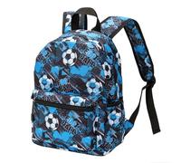 Treer Kids Backpack,3D Football Print School Bags,Toddler Backpack for 2-5 Years Old, Lightweight and Breathable Children's School Bags for Girls/Boy, (27 * 22 * 13cm) Blue