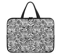 Treer Laptop Bag, Zebra Print 10-17Inch Tote Bag for Women Men, Waterproof Laptop Case with Zippered, Large Scratch and Dust Resistant Computer Sleeve for Business, Office, School (Gray,17 inch)