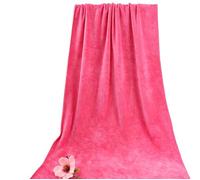 Treer Microfibre Massage Bed Cover Sheet, Solid Colour Thick Couch Towel for SPA, Beauty Salon and Therapists, Washable Treatment Table Blanket (Dark Pink,70x140)