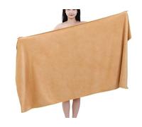 Treer Microfibre Massage Bed Cover Sheet, Solid Colour Thick Couch Towel for SPA, Beauty Salon and Therapists, Washable Treatment Table Blanket (Yellow,100x200cm)