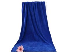 Treer Microfibre Massage Bed Cover Sheet, Solid Colour Thick Couch Towel for SPA, Beauty Salon and Therapists, Washable Treatment Table Blanket (Blue,100x200)